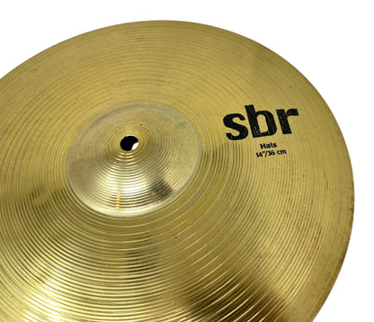 Sabian SBR 14-inch Hi-Hat top cymbal logo and bell detail