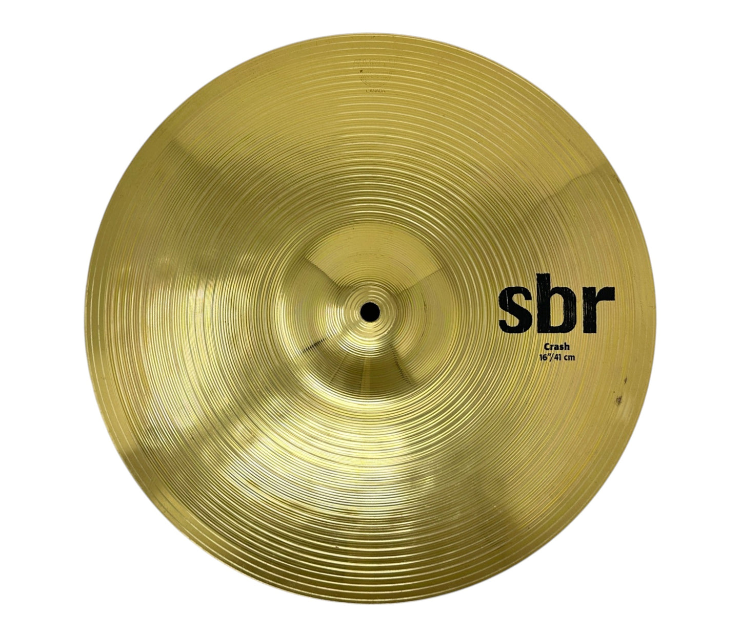 Pre-loved Sabian SBR 16-inch Crash cymbal – top view