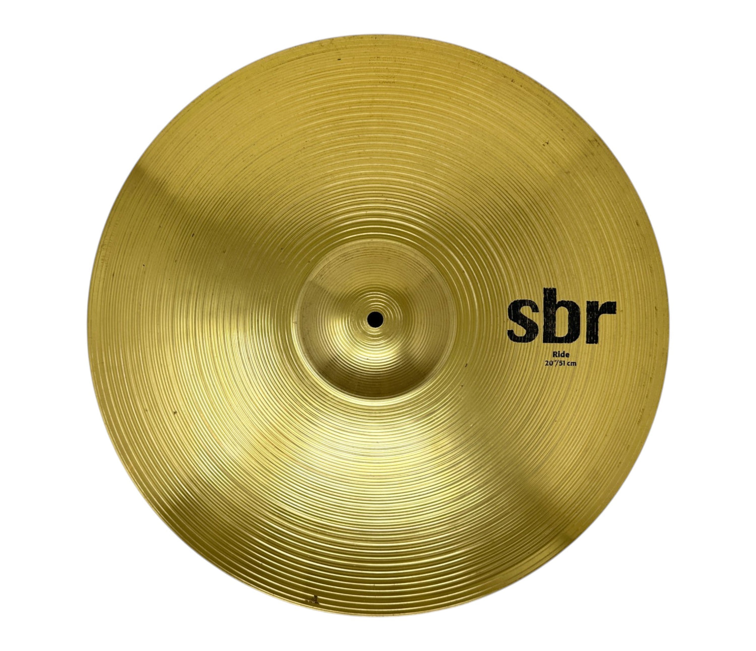 Pre-loved Sabian SBR 20-inch Ride cymbal – top view