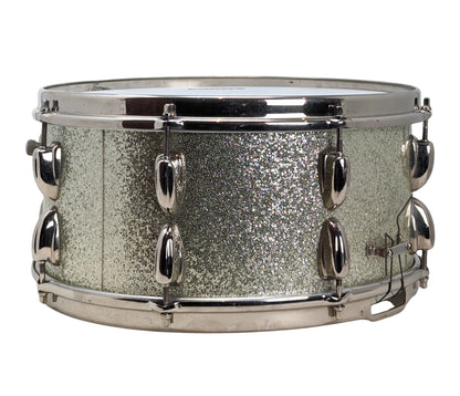 Pre Loved Slingerland 14" x 7" Hollywood Ace Mahogany Snare Drum in Silver Sparkle