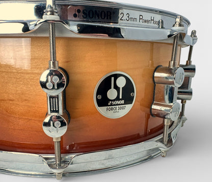 Pre Loved Sonor Force 3007 14" x 5.5" Snare Drum In Autumn Fade