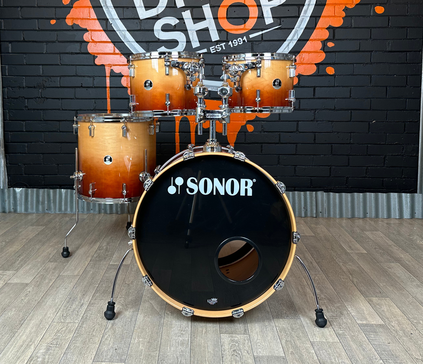 Pre Loved Sonor Force 3007 22" 4-Piece Shell Pack in Autumn Fade