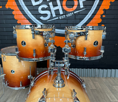 Pre Loved Sonor Force 3007 22" 4-Piece Shell Pack in Autumn Fade