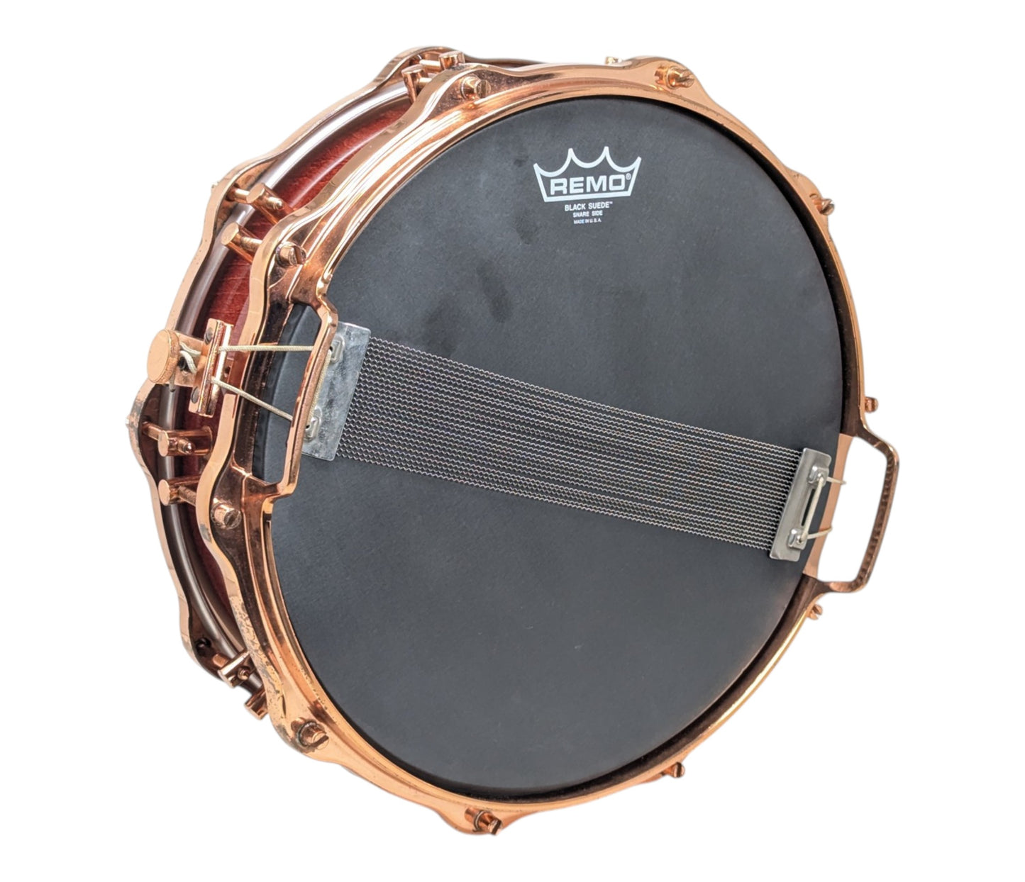 Pre Loved Sonor Hi-Lite Exclusive 14" x 4" Piccolo Snare Drum in Red Maple w/ Copper Fittings