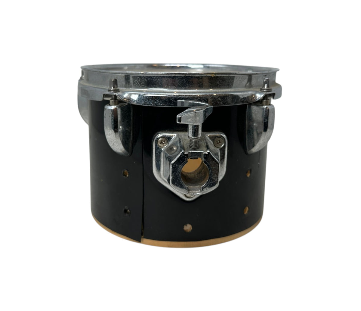 Pre Loved Unbranded 8" x 6" Black Gloss Tom for Drum Builders