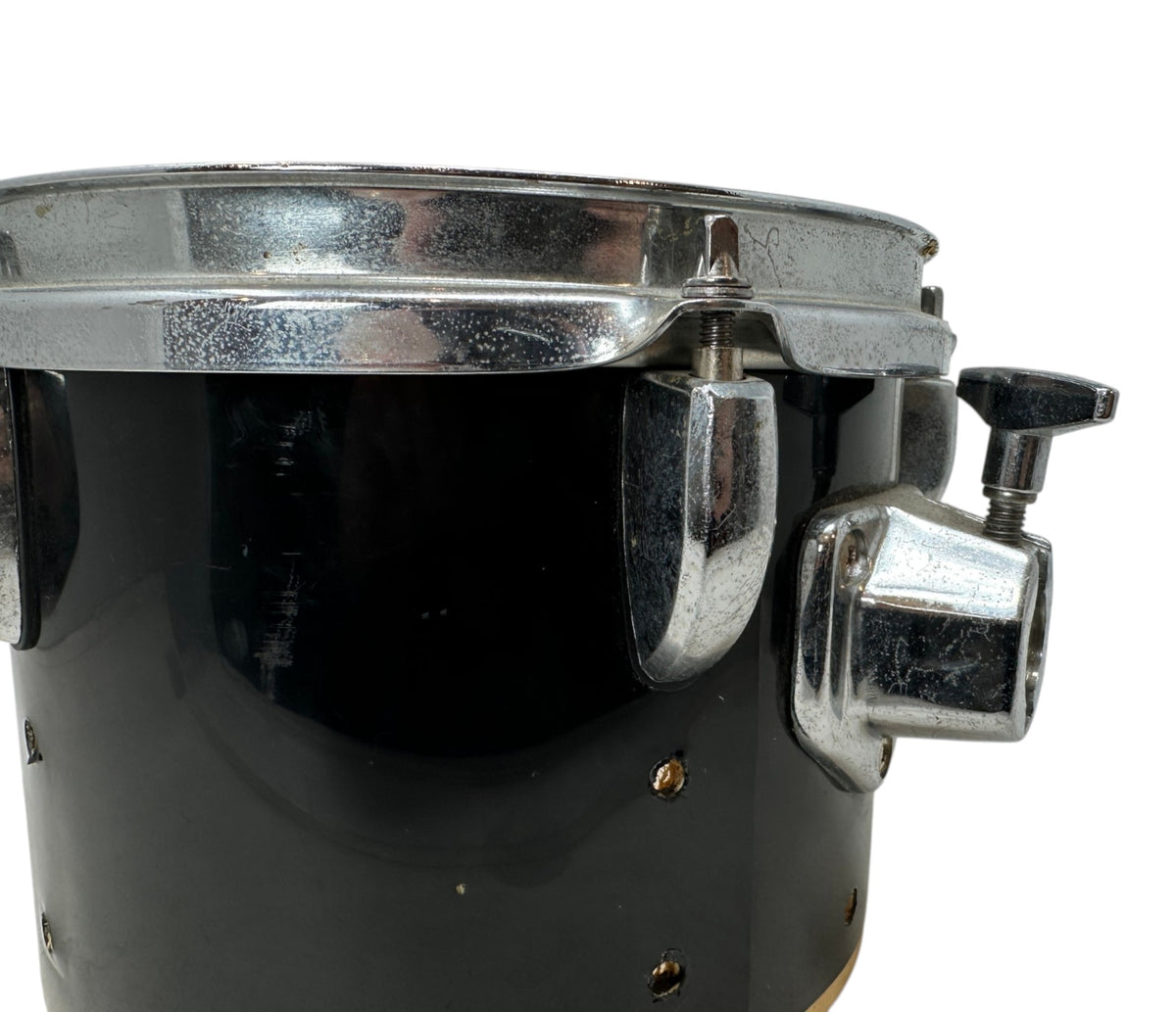 Pre Loved Unbranded 8" x 6" Black Gloss Tom for Drum Builders