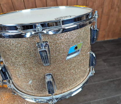 Pre Loved Vintage Ludwig 22" 3-Piece Shell Pack in Champagne Sparkle – Circa 1974