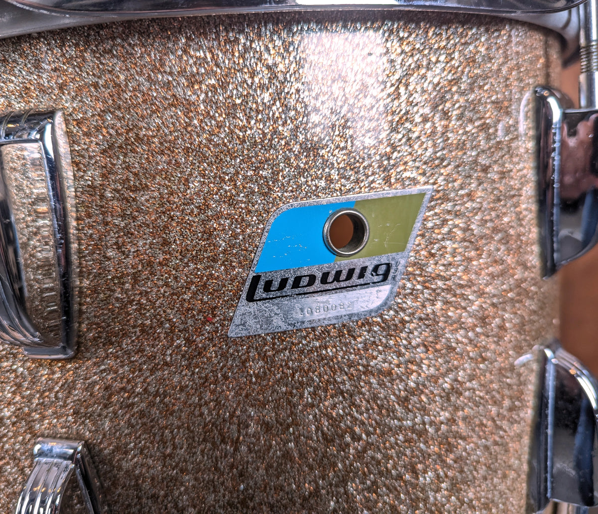 Pre Loved Vintage Ludwig 22" 3-Piece Shell Pack in Champagne Sparkle – Circa 1974