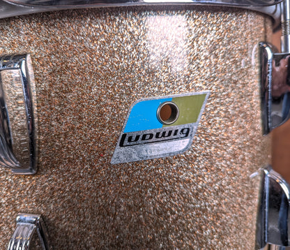 Pre Loved Vintage Ludwig 22" 3-Piece Shell Pack in Champagne Sparkle – Circa 1974