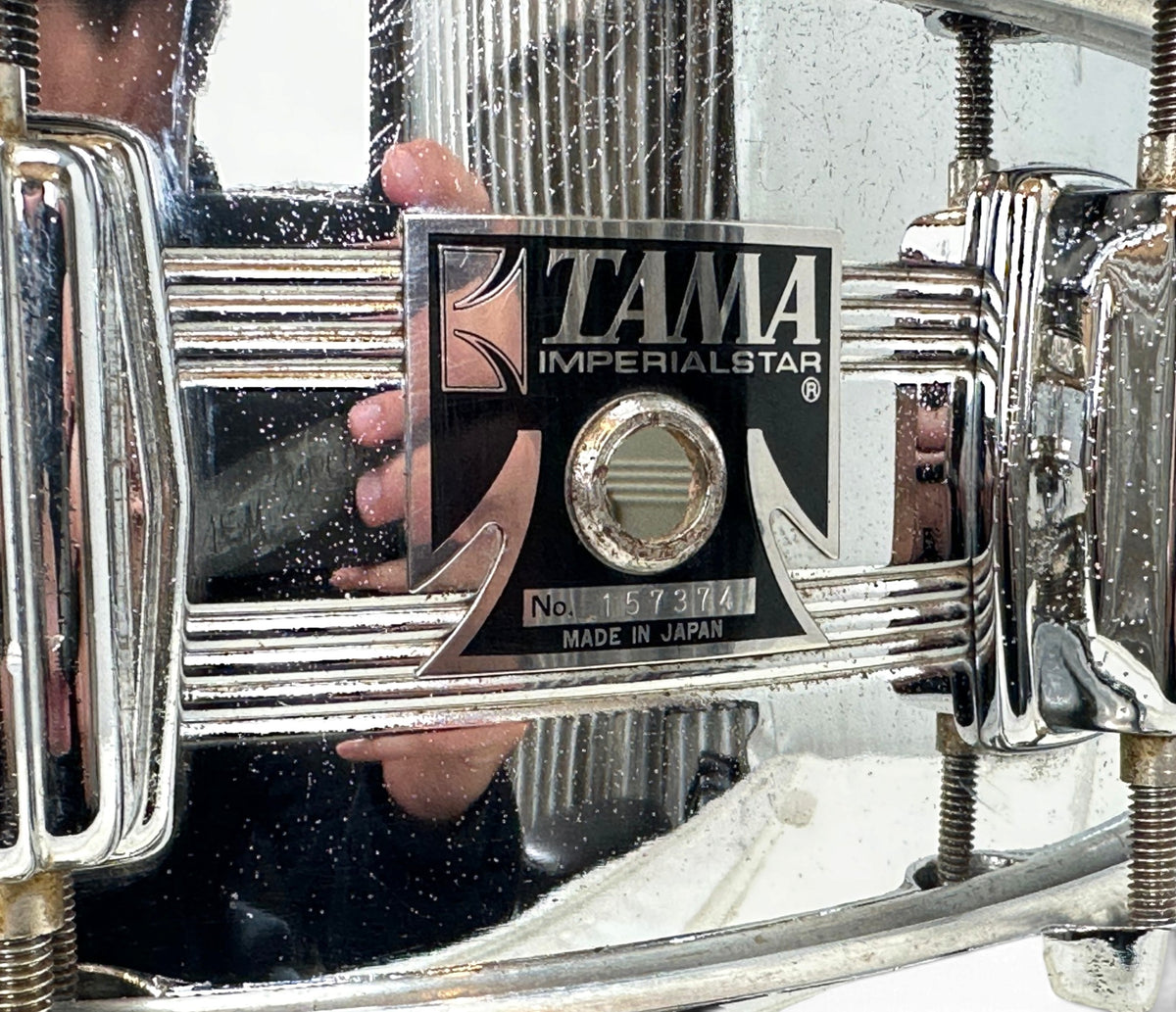 Pre Loved Vintage Tama Imperialstar King Beat 14" x 6.5" Snare Drum - Chrome Over Steel