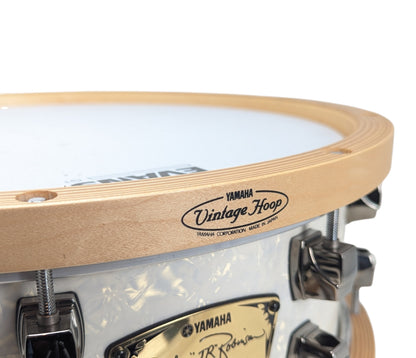Pre Loved Yamaha 15" x 5" JR Robinson Signature Snare Drum w/ Wood Hoops - Signed By JR