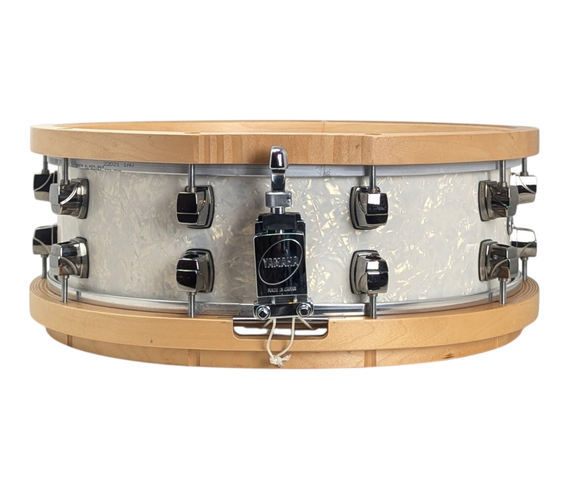 Pre Loved Yamaha 15" x 5" JR Robinson Signature Snare Drum w/ Wood Hoops - Signed By JR
