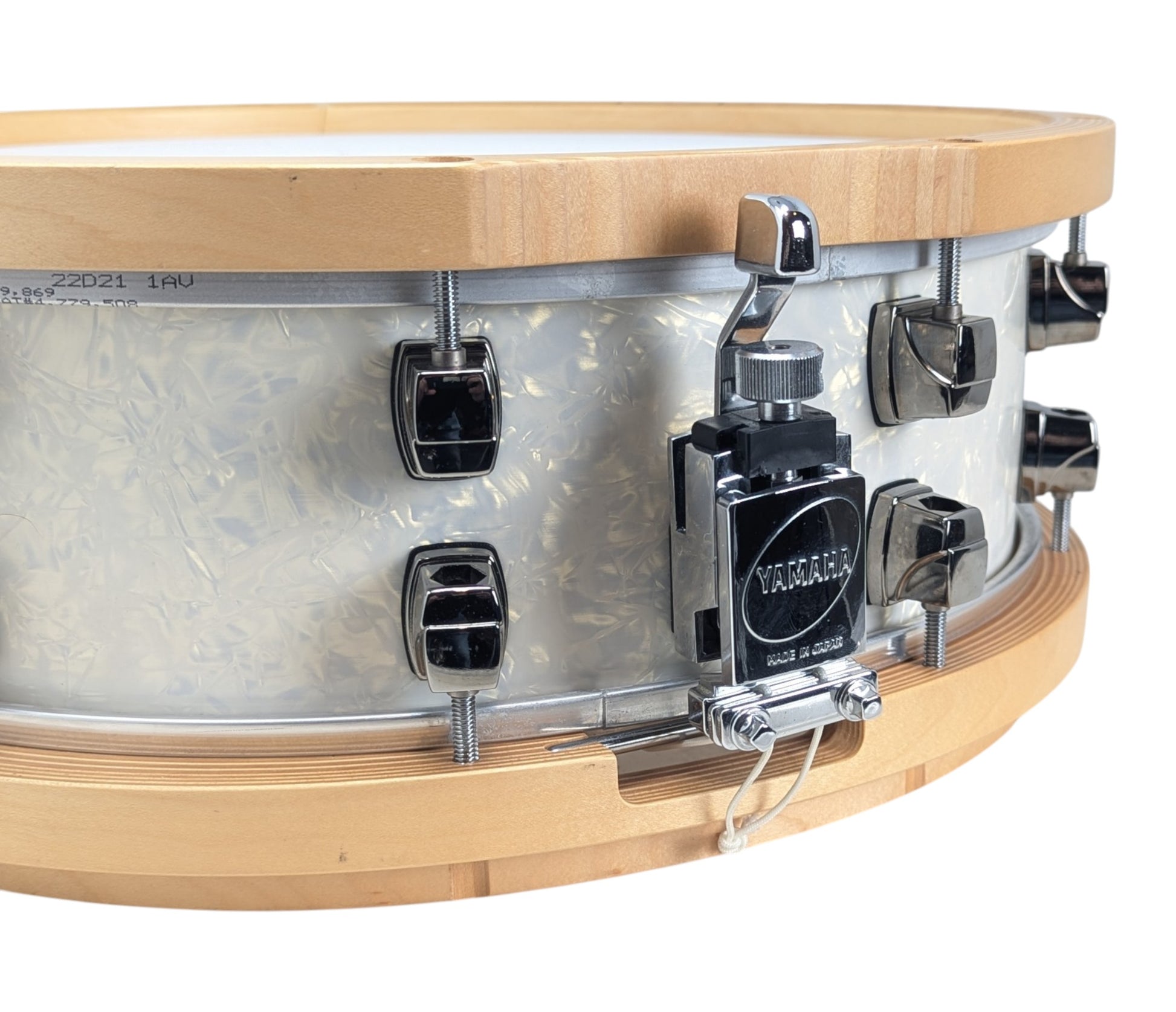Pre Loved Yamaha 15" x 5" JR Robinson Signature Snare Drum w/ Wood Hoops - Signed By JR