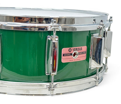 Pre Loved Yamaha 9000 Recording Series 14" x 5" Snare Drum in Emerald Green 1980s
