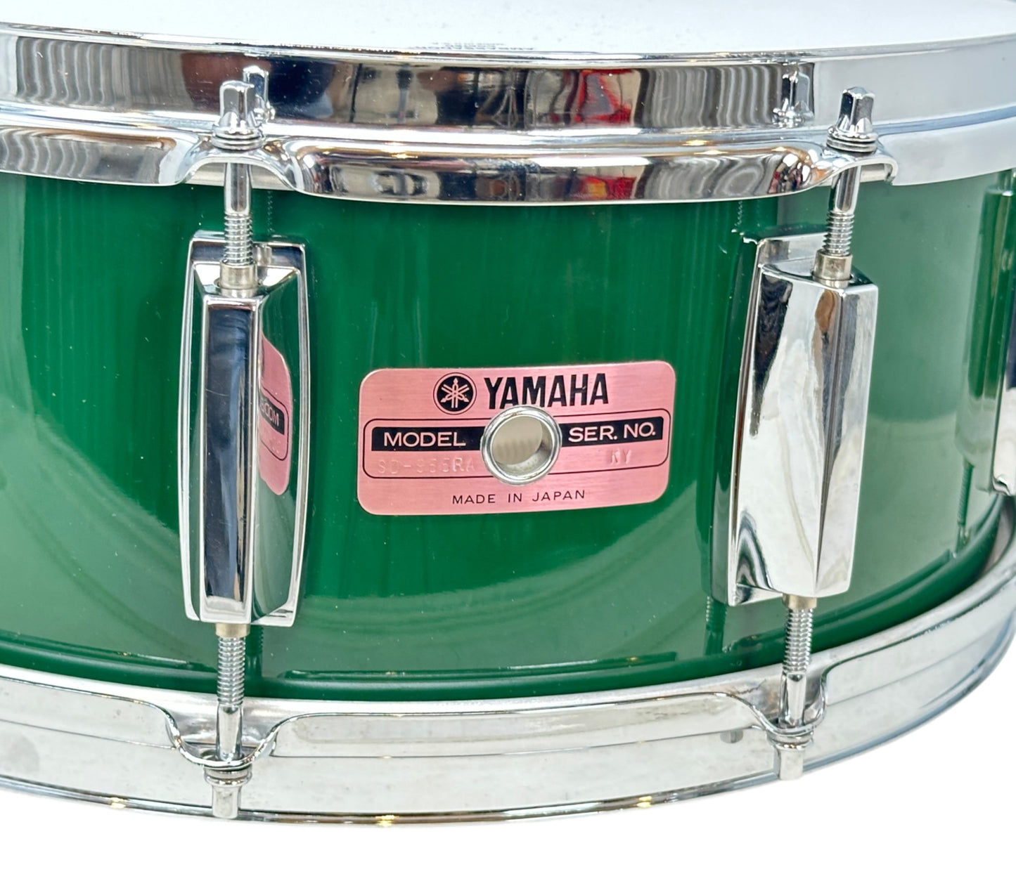 Pre Loved Yamaha 9000 Recording Series 14" x 5" Snare Drum in Emerald Green 1980s