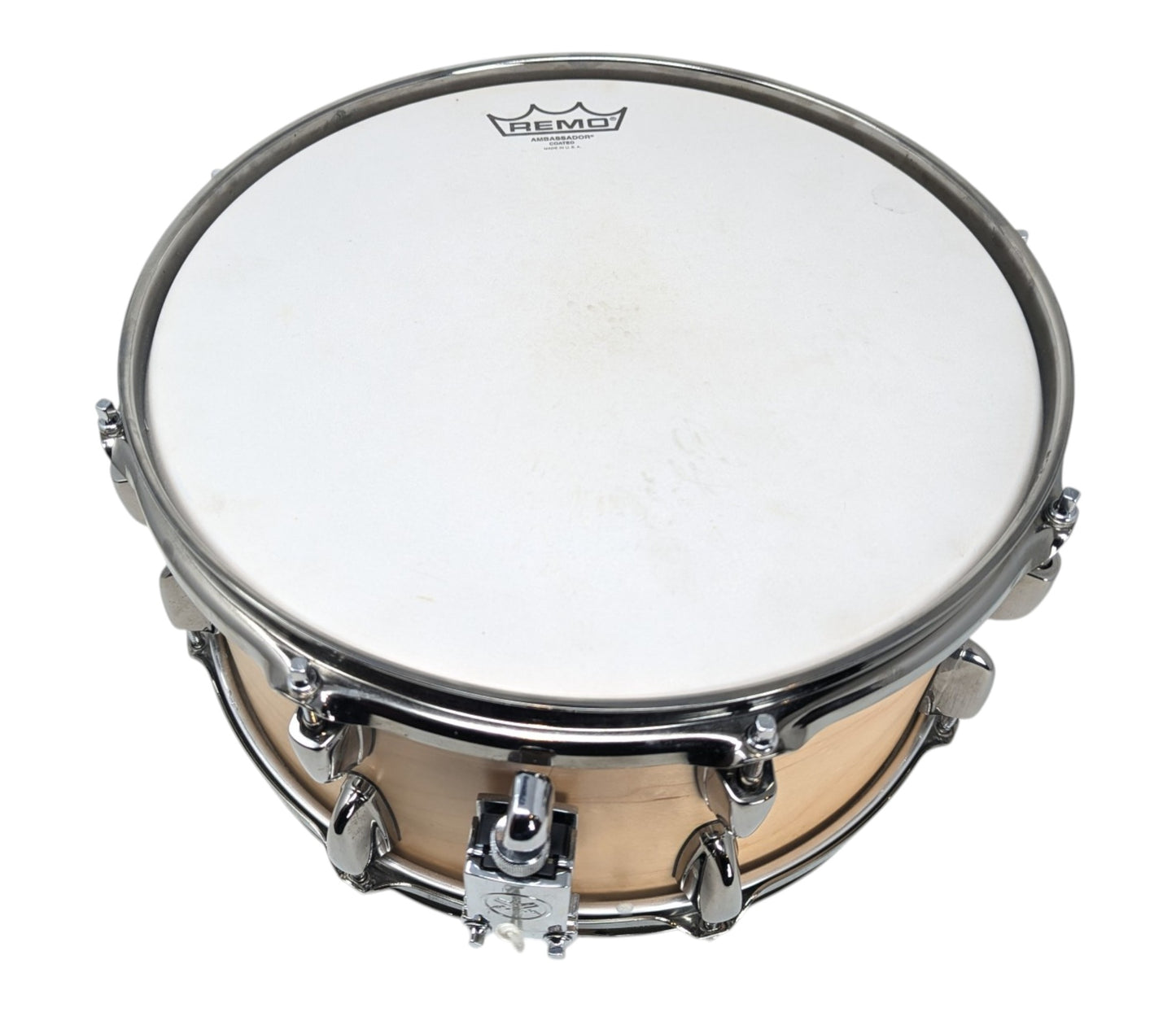 Pre Loved Yamaha Steve Jordan Signature 13" x 6.5" Maple Snare Drum in Natural Finish w/ Nickel Fittings