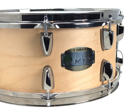 Pre Loved Yamaha Steve Jordan Signature 13" x 6.5" Maple Snare Drum in Natural Finish w/ Nickel Fittings