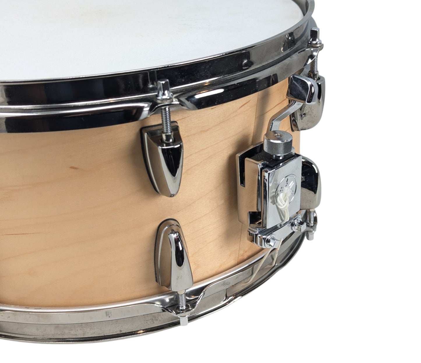 Pre Loved Yamaha Steve Jordan Signature 13" x 6.5" Maple Snare Drum in Natural Finish w/ Nickel Fittings