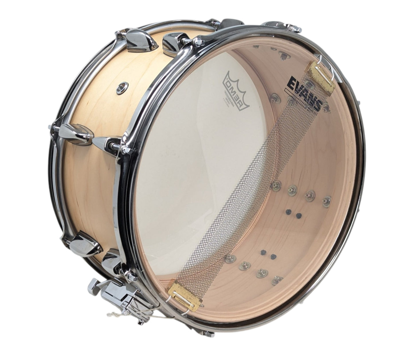 Pre Loved Yamaha Steve Jordan Signature 13" x 6.5" Maple Snare Drum in Natural Finish w/ Nickel Fittings