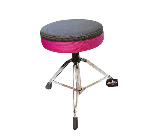 Dixon Round Drum Throne in Purple/Grey
