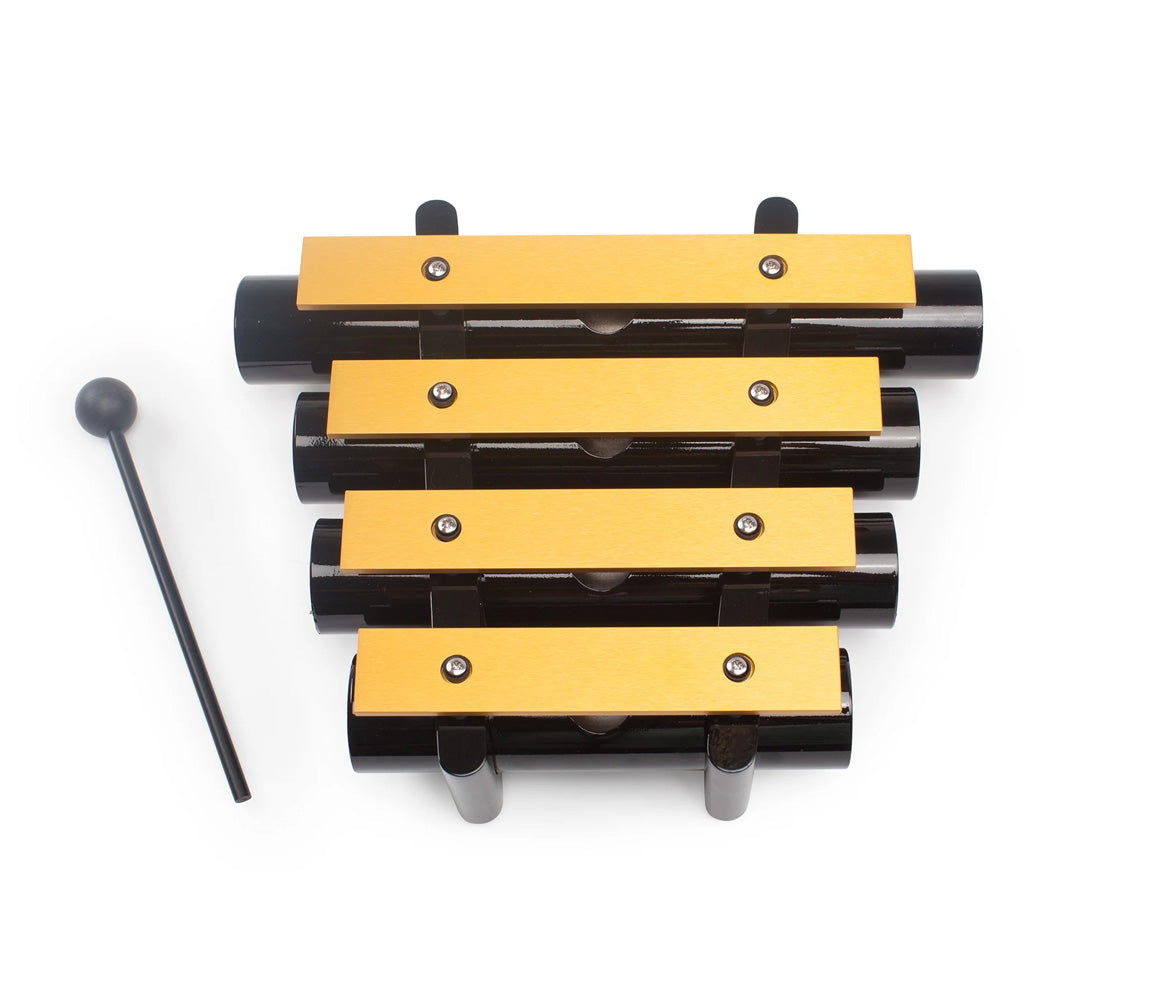 Majestic Dinner Chimes, Aluminium With Gold Finish - Black Resonators