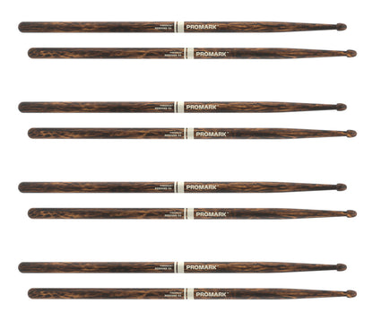 ProMark Rebound 5A FireGrain Hickory Drumstick, Acorn Wood Tip, 4-Pack