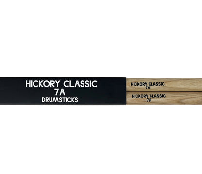 RAW Hickory Classic 7A Wood Tip Drumsticks - 3 PACK