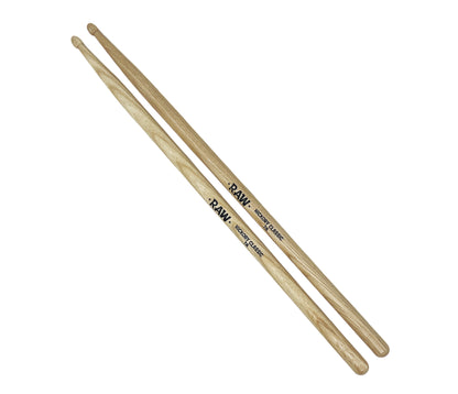 RAW Hickory Classic 7A Wood Tip Drumsticks - 3 PACK