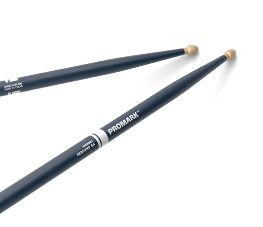 ProMark Rebound 5A Painted Blue Hickory Drumstick, Acorn Wood Tip