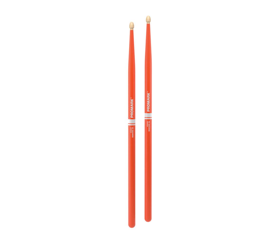 ProMark Rebound 5A Painted Orange Hickory Drumstick, Acorn Wood Tip