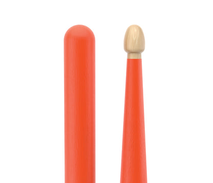 ProMark Rebound 5A Painted Orange Hickory Drumstick, Acorn Wood Tip
