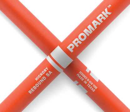 ProMark Rebound 5A Painted Orange Hickory Drumstick, Acorn Wood Tip