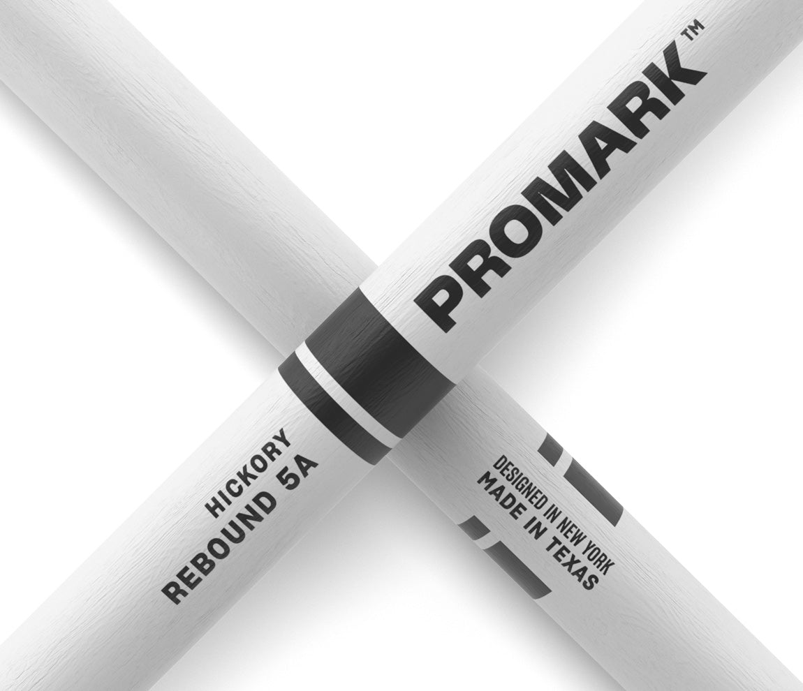 ProMark Rebound 5A Painted White Hickory Drumstick, Acorn Wood Tip