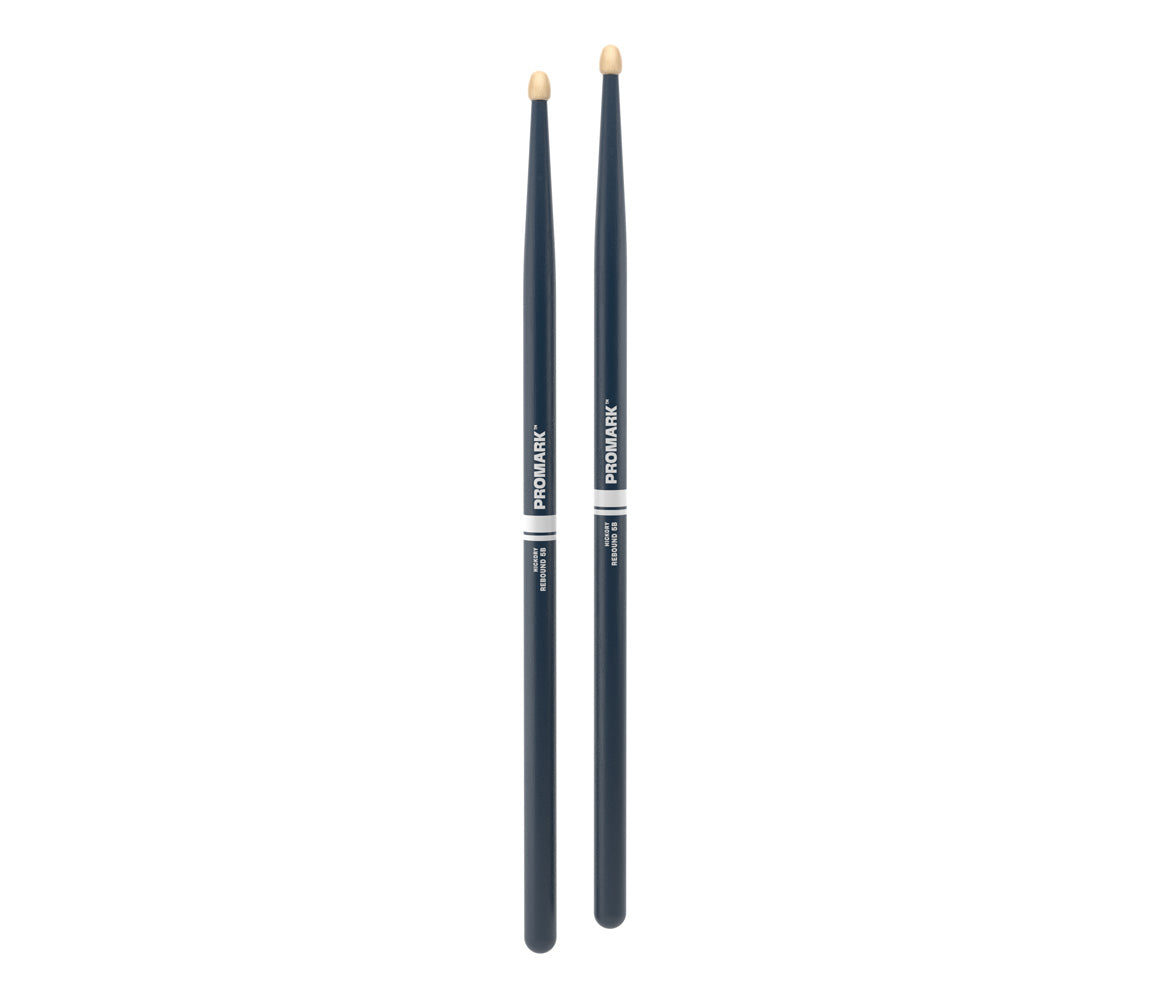 ProMark Rebound 5B Painted Blue Hickory Drumstick, Acorn Wood Tip