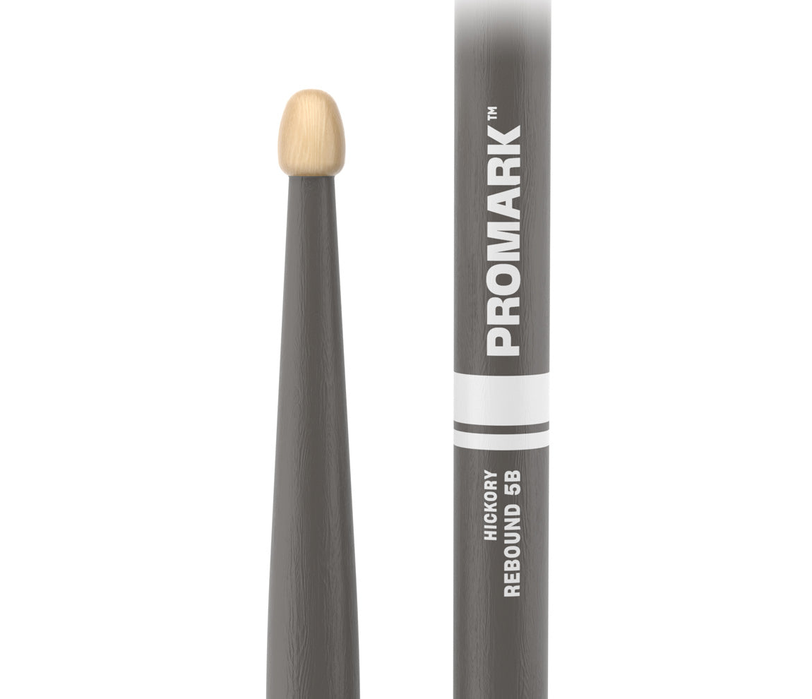 ProMark Rebound 5B Painted Gray Hickory Drumstick, Acorn Wood Tip