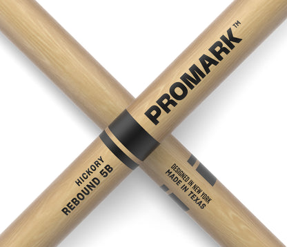 ProMark Rebound 5B Hickory Drumstick, Oval Nylon Tip