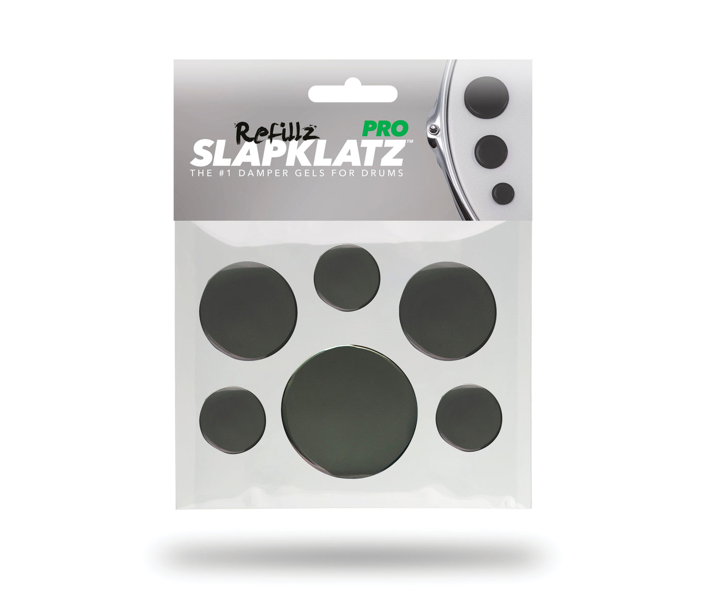 Slapklatz Pro Refillz Gel Refill 12 Pack with No Case - Black