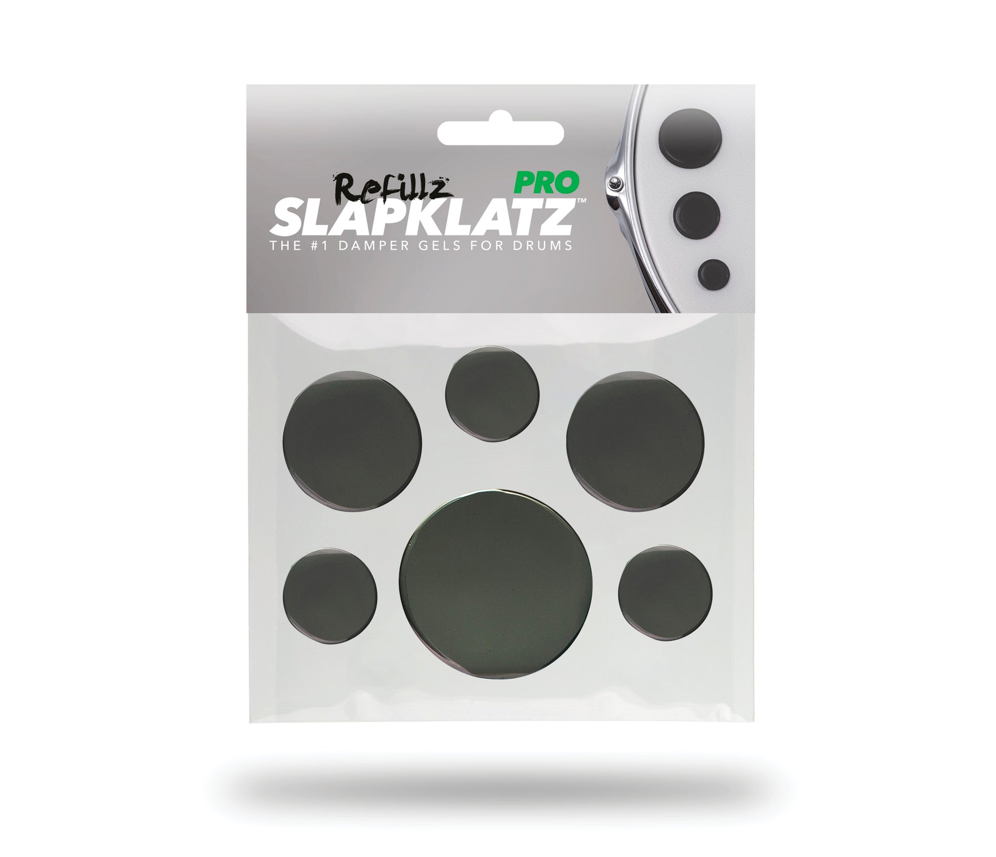 Slapklatz Pro Refillz Gel Refill 12 Pack with No Case - Black
