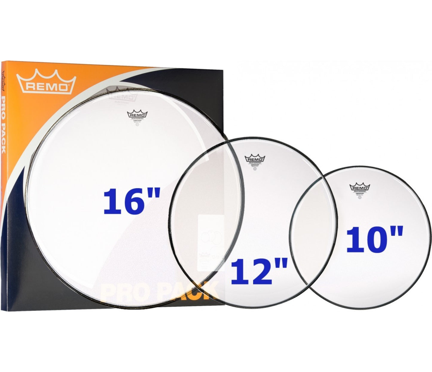 Remo Emperor Coated Tom Pro Pack 10"/12"/16"