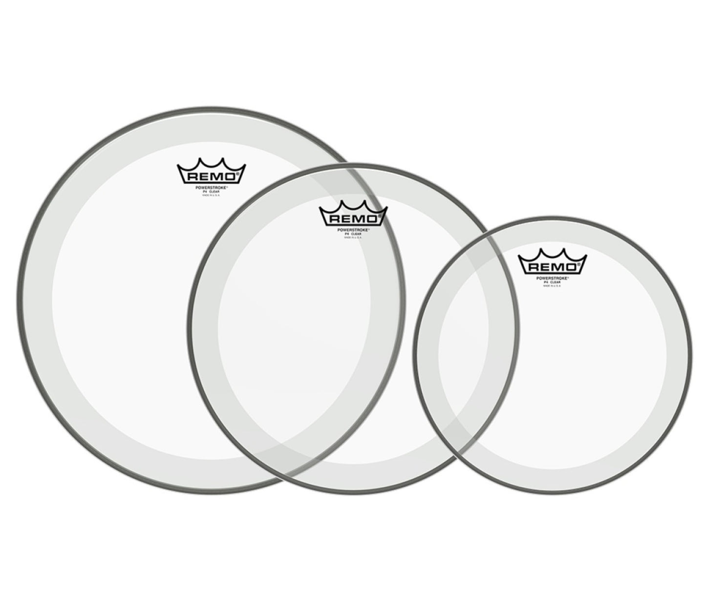 Remo Powerstroke 4 Clear Tom Pro Pack 10"/12"/14"