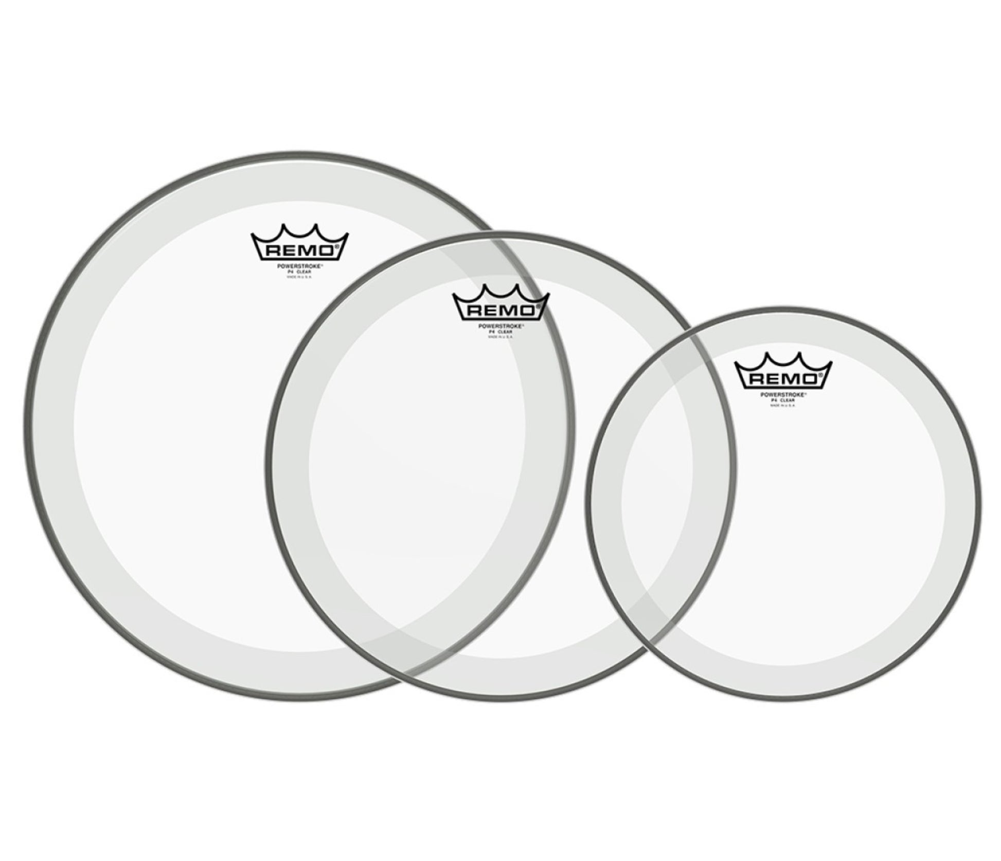 Remo Powerstroke 4 Clear Tom Pro Pack 10"/12"/14"