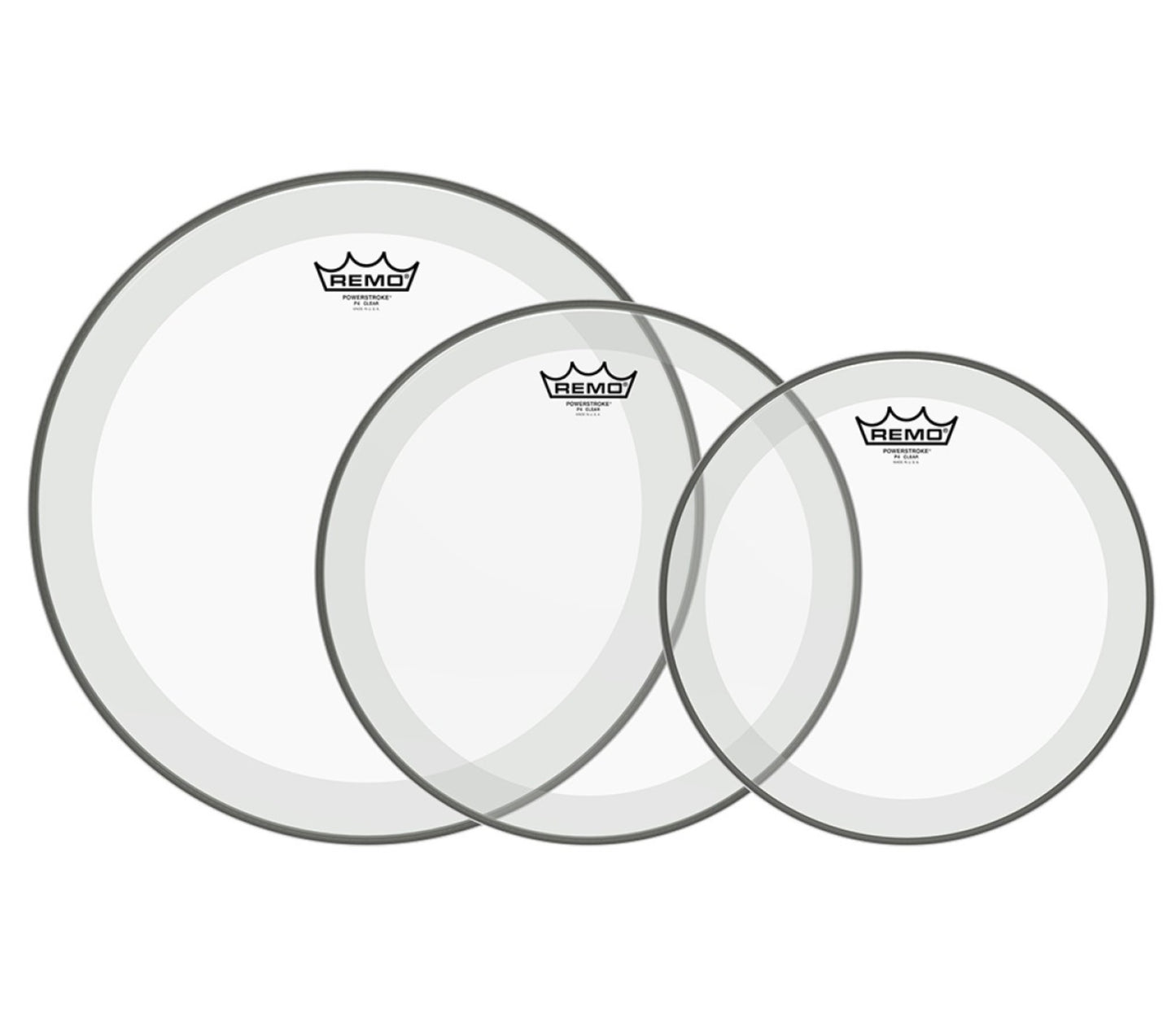 Remo Powerstroke 4 Clear Tom Pro Pack 10"/12"/16"