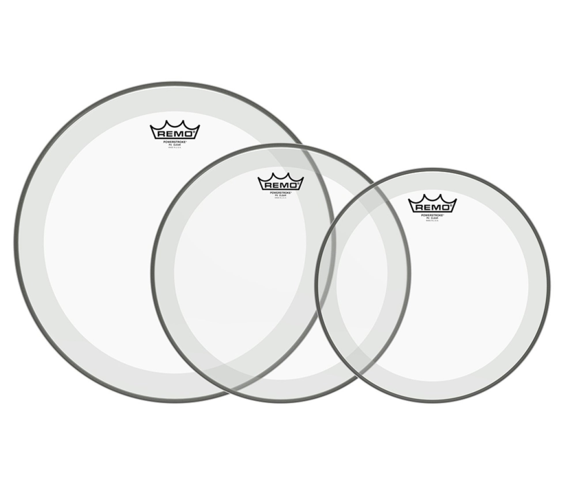 Remo Powerstroke 4 Clear Tom Pro Pack 12"/13"/16"