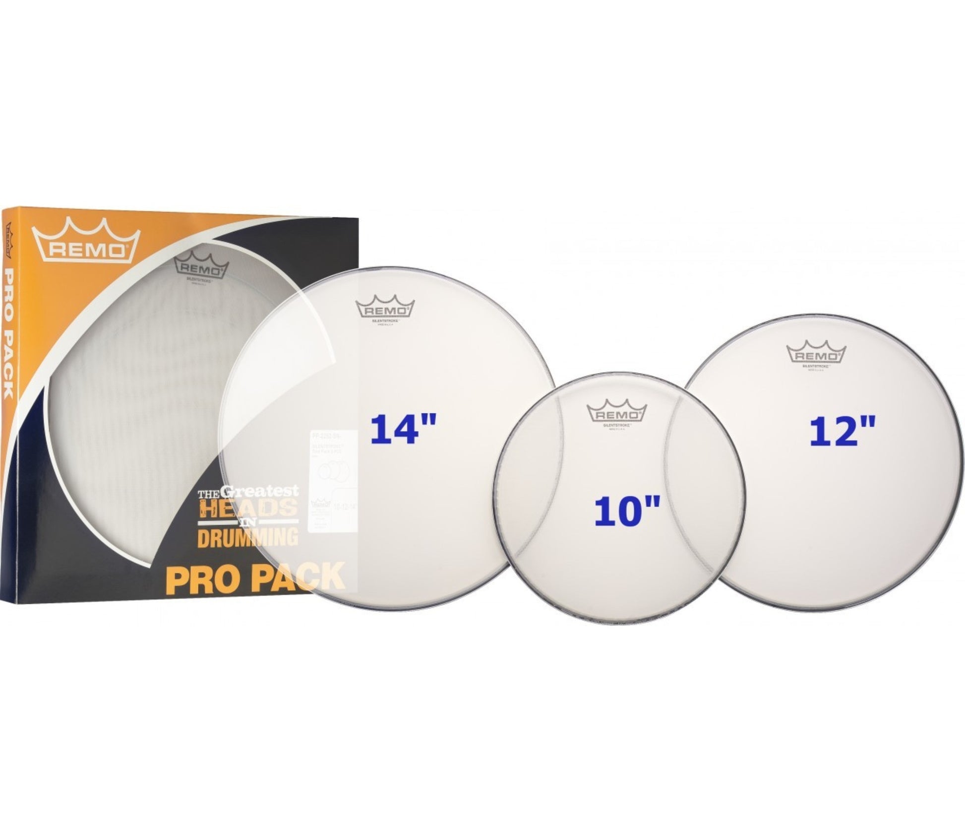 Remo Silent Stroke Tom Pro Pack 10"/12"/14"