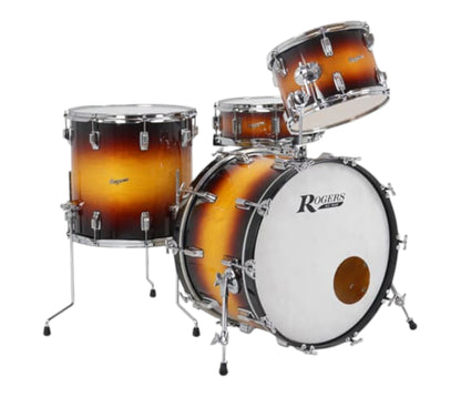 Rogers Powertone 20" 3-Piece Shell Set in Sunburst Lacquer