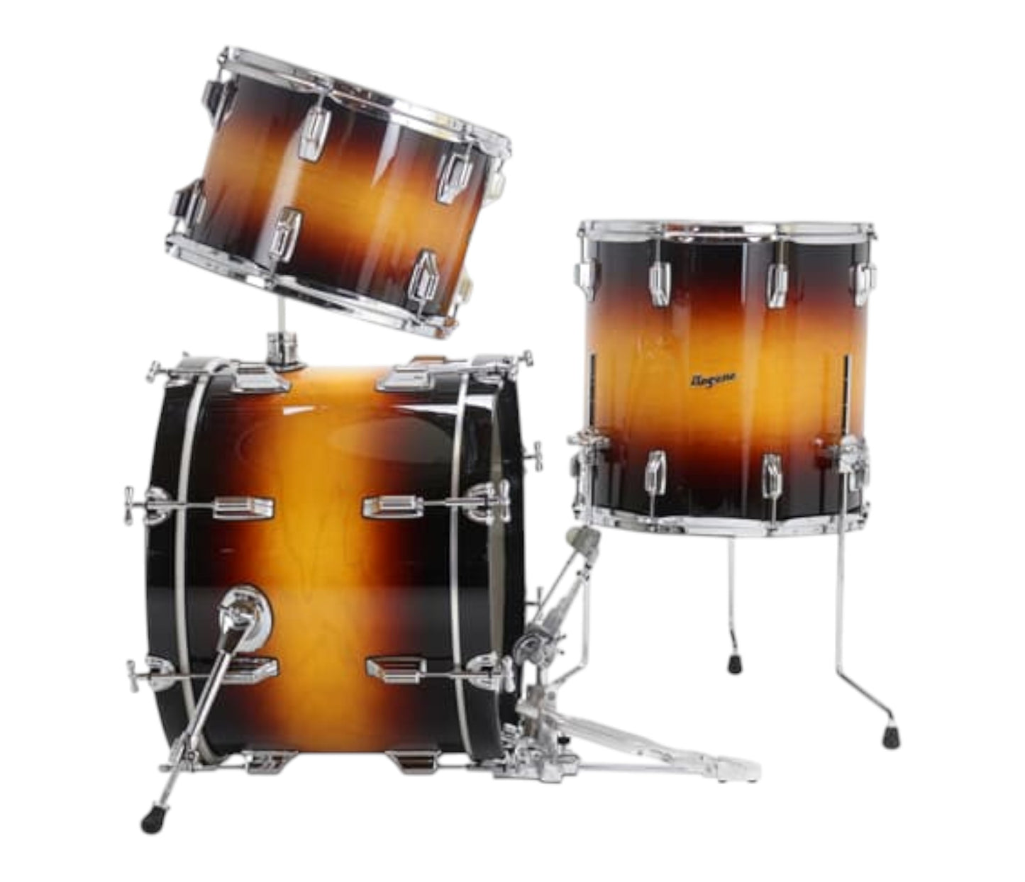 Rogers Powertone 20" 3-Piece Shell Set in Sunburst Lacquer