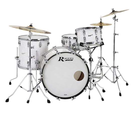 Rogers USA Covington 20" 3-Piece Shell Set in White Marine Pearl