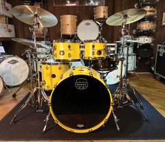 Mapex Saturn Evolution 4-Piece Birch/Walnut Blend Drum Kit in Tuscan Yellow