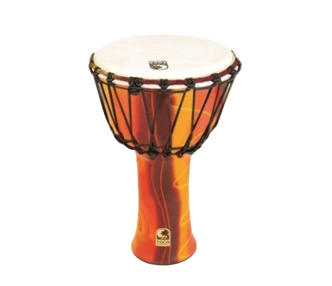 Toca Freestyle 10" Rope Tuned Djembe in Fiesta