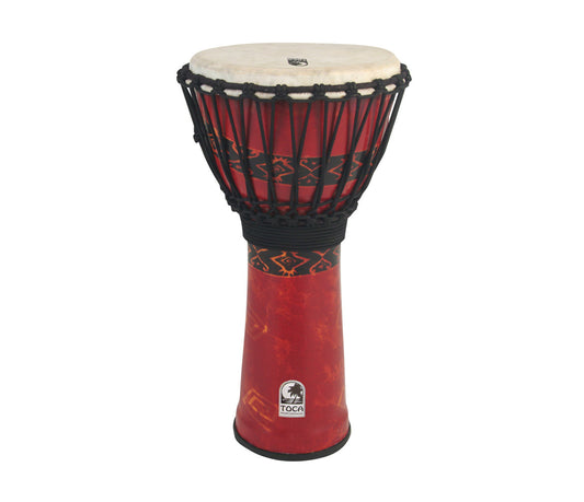 Toca Freestyle 12" Rope Tuned Djembe in Bali Red
